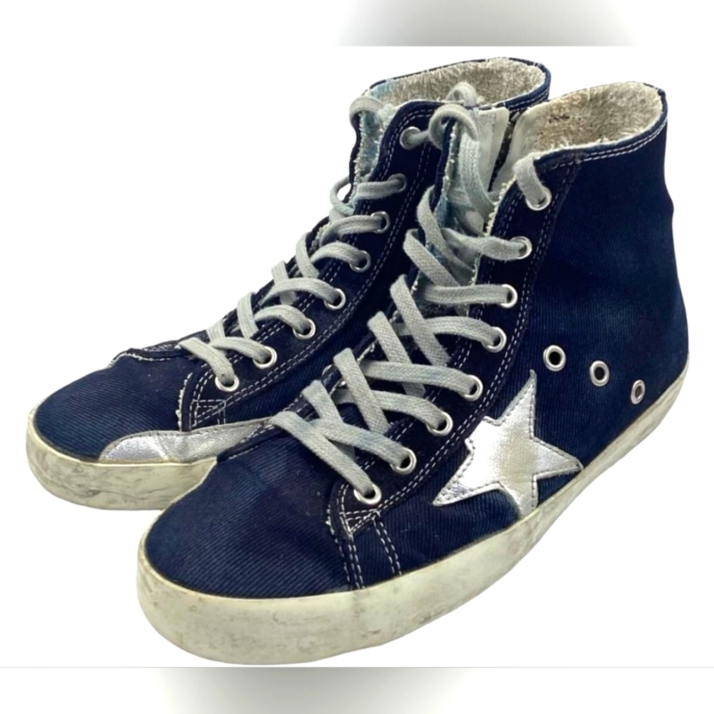 [EUC] Golden Goose Deluxe Brand Francy High-Top Sneaker SIZE 36 in box AUTHENTIC - Picture 2 of 12
